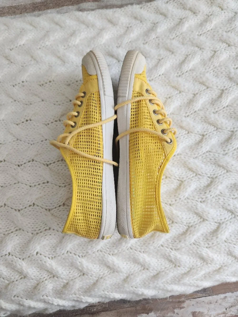 Tretorn yellow sneakers